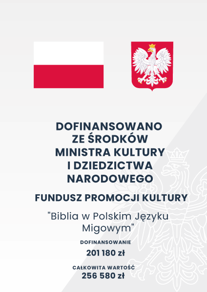 Biblia w PJM - plakat